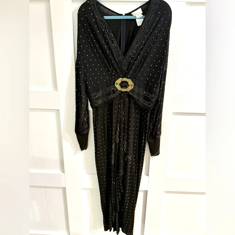 CAMILLA “Dripping in Deco” Belted Jersey Dress – XXL - Picture 8 of 17